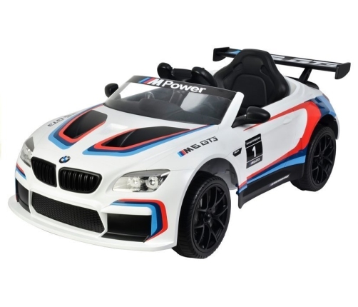 Vienvietīgs elektromobilis BMW M6 GT3 White