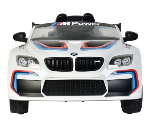 Vienvietīgs elektromobilis BMW M6 GT3 White
