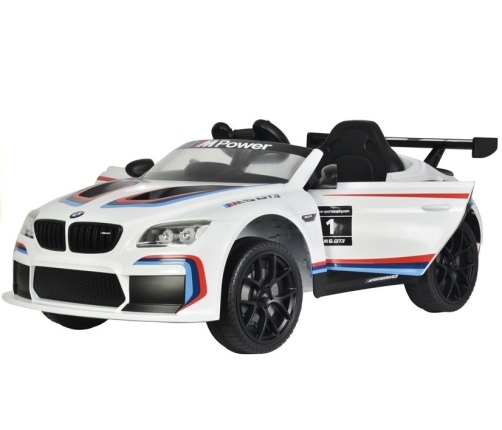 Vienvietīgs elektromobilis BMW M6 GT3 White