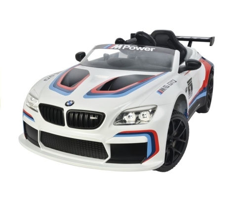 Vienvietīgs elektromobilis BMW M6 GT3 White