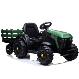 Bērnu elektriskais traktors ar piekabi BDM0925 Military Green