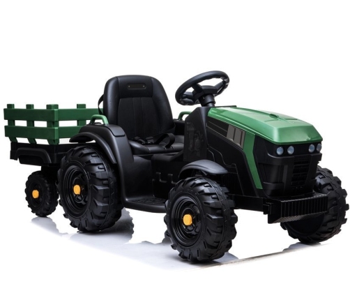 Bērnu elektriskais traktors ar piekabi BDM0925 Military Green