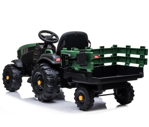 Bērnu elektriskais traktors ar piekabi BDM0925 Military Green