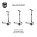 Skrejritenis ScootAndRide Highwaykick 3 LED Ash