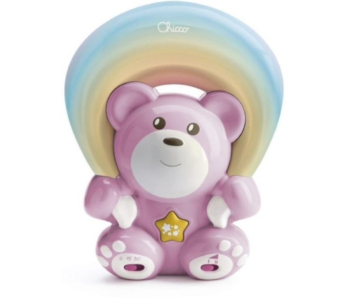 Chicco Rainbow Bear lācītis projektors Pink