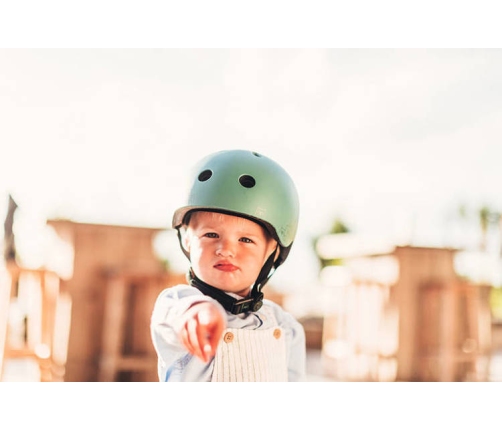 Scootandride Kask z Odblaskami XXS-S dla Dzieci 1-5 Lat Forest Owl