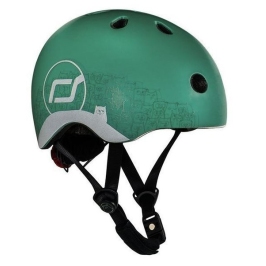 Scootandride Kask z Odblaskami XXS-S dla Dzieci 1-5 Lat Forest Owl