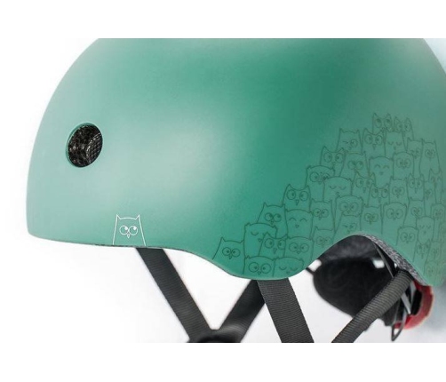 Scootandride Kask z Odblaskami XXS-S dla Dzieci 1-5 Lat Forest Owl