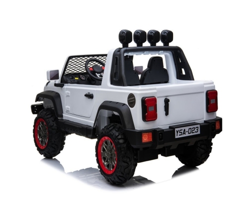 Divvietīgs bērnu elektromobilis YSA023 White 24V