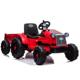 Bērnu elektriskais traktors ar piekabi CH9959 Red