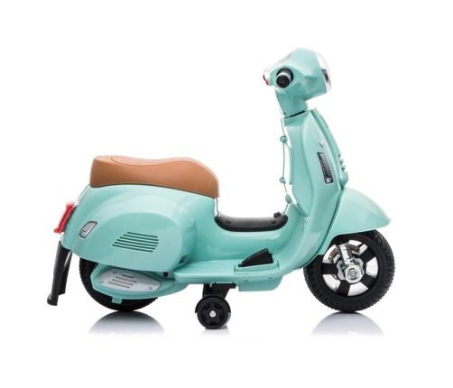 Bērnu elektro motocikls Vespa GTS 300 Mini Turquoise