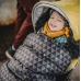 Bērnu ratu guļammaiss Womar GROW UP 2.0 Plush Pastel Geo Grey