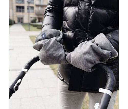 Zaffiro Plus Melange Grey Divdaļīgie ratu cimdi