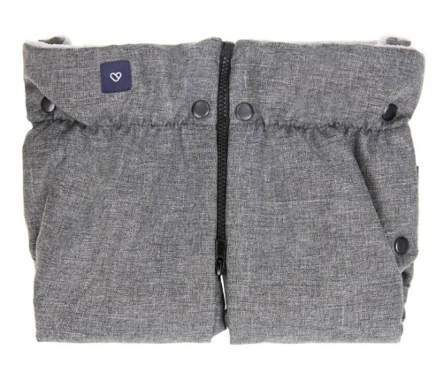 Zaffiro Plus Melange Grey Divdaļīgie ratu cimdi