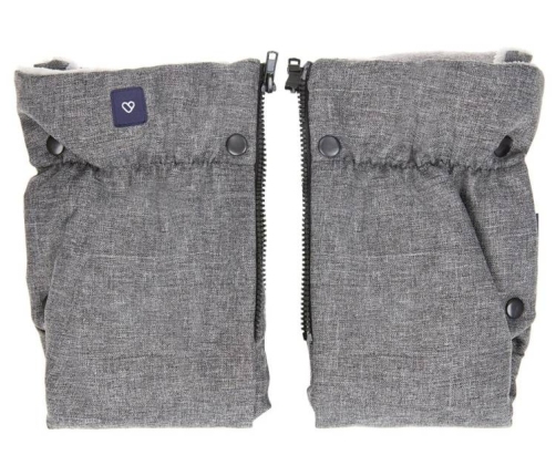 Zaffiro Plus Melange Grey Divdaļīgie ratu cimdi