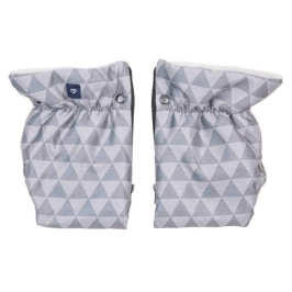 Divdaļīgie ratu cimdi Zaffiro Plush Geo Grey