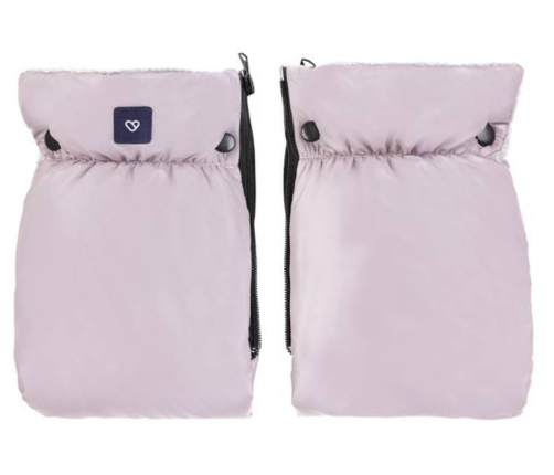 Divdaļīgie ratu cimdi Zaffiro Plush Pastel Pink