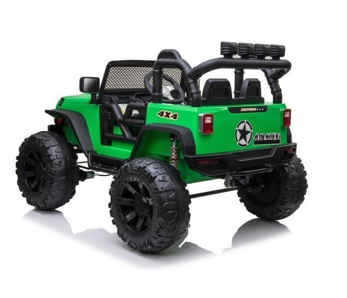 Divvietīgs bērnu elektromobilis Jeep JC666 Green