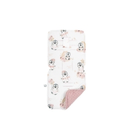 Bonjour Cherie Duża bambusowa wkładka do wózka Paris z minky sepia rose 86x37