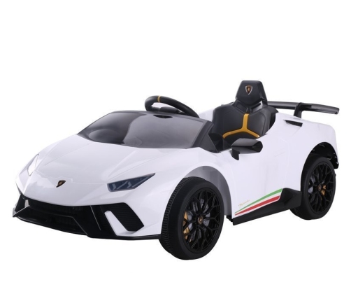 Vienvietīgs elektromobilis Lamborghini Huracan White