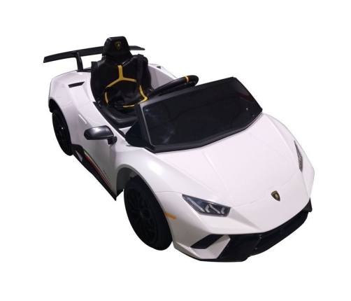 Vienvietīgs elektromobilis Lamborghini Huracan White