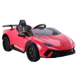 Vienvietīgs elektromobilis Lamborghini Huracan Red
