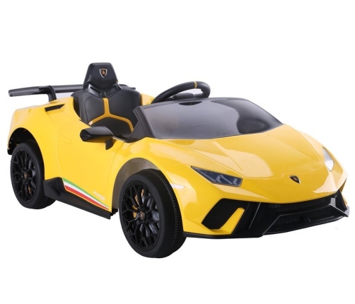 Vienvietīgs elektromobilis Lamborghini Huracan Yellow