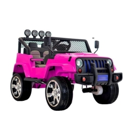 Divvietīgs bērnu elektromobilis S2388 Jeep Pink