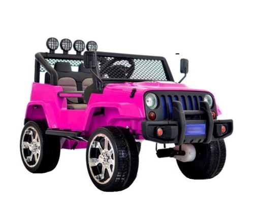Divvietīgs bērnu elektromobilis S2388 Jeep Pink