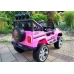 Divvietīgs bērnu elektromobilis S2388 Jeep Pink