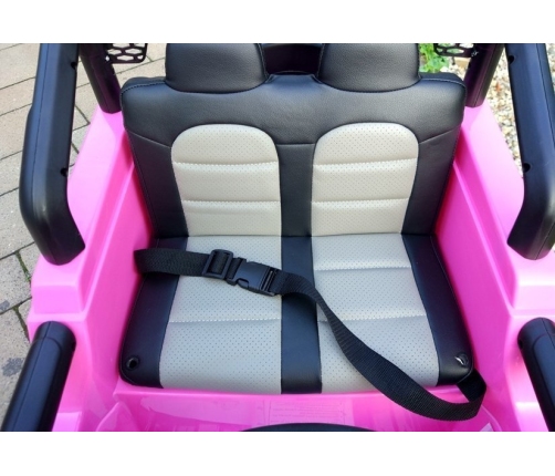 Divvietīgs bērnu elektromobilis S2388 Jeep Pink