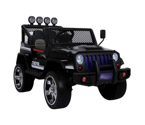Divvietīgs bērnu elektromobilis Jeep S2388 Black