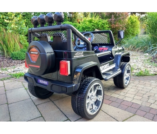 Divvietīgs bērnu elektromobilis Jeep S2388 Black