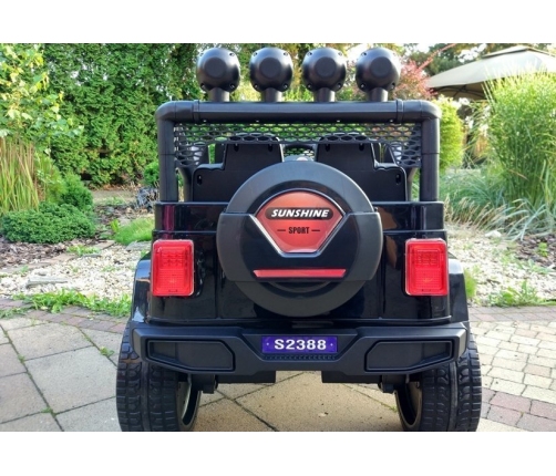 Divvietīgs bērnu elektromobilis Jeep S2388 Black
