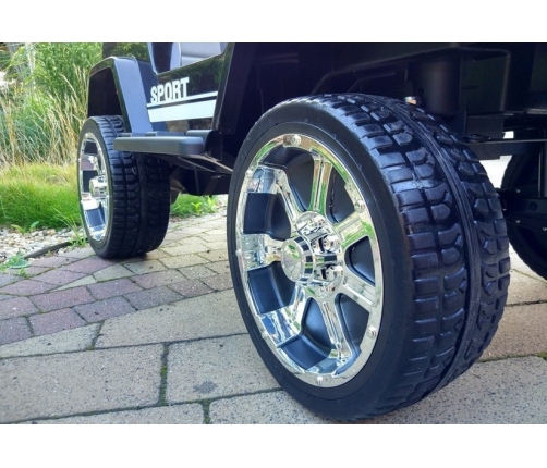 Divvietīgs bērnu elektromobilis Jeep S2388 Black