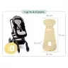 Pretsviedrēšanas Ieliktnis autosēdeklim 15-36 kg un ratiem AeroMoov Air Layer ilac