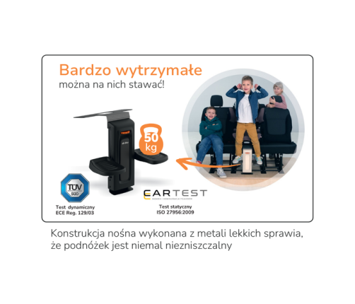 Okiday Stópołapki Podnóżek do Dziecięcych Fotelików Samochodowych Beżowy