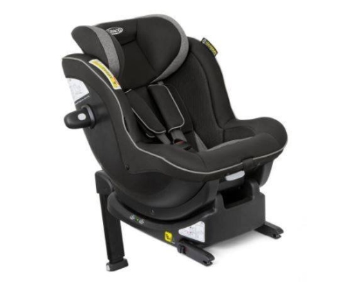 Graco Ascent Black grey Bērnu autosēdeklis 0-18 kg + Isofamily base