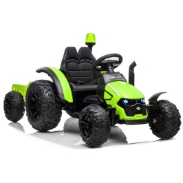 Bērnu elektriskais traktors ar piekabi HZB-200 Green