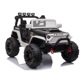 Divvietīgs bērnu elektromobilis JC666 Police Black