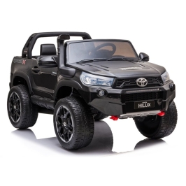 Divvietīgs bērnu elektromobilis Toyota Hilux Black