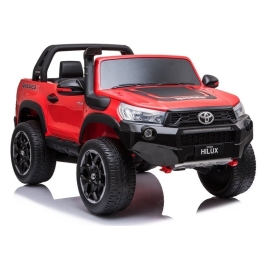 Divvietīgs bērnu elektromobilis Toyota Hilux Red Painted