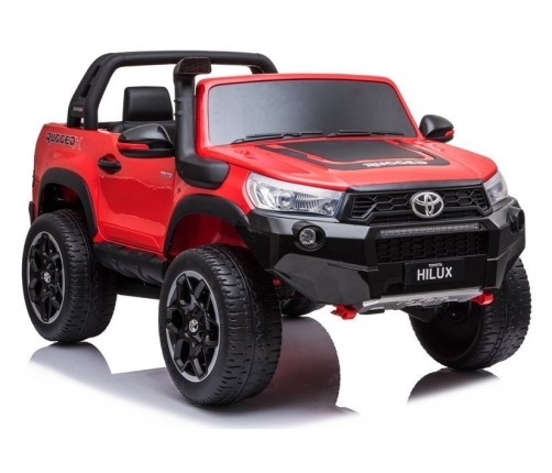 Divvietīgs bērnu elektromobilis Toyota Hilux Red Painted