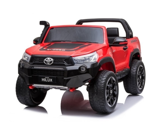 Divvietīgs bērnu elektromobilis Toyota Hilux Red Painted