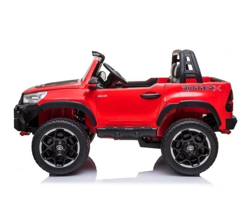 Divvietīgs bērnu elektromobilis Toyota Hilux Red Painted