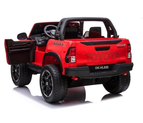 Divvietīgs bērnu elektromobilis Toyota Hilux Red Painted