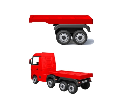 Bērnu elektriskā smagā mašīna ar puspiekabi HL358 Mercedes Actros Red Bērnu elektriskā smagā mašīna ar puspiekabi HL358 Mercedes Actros Red