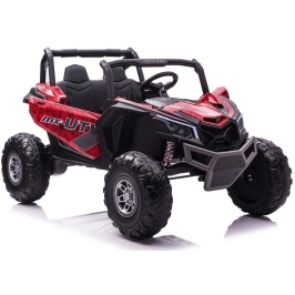 Divvietīgs bērnu elektromobilis Bagijs UTV-MX Red Spider Painted