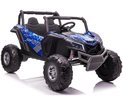 Двухместный детский электромобиль Багги UTV-MX Blue Spider Painted