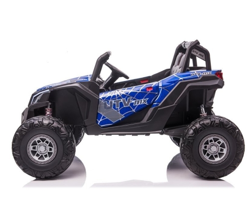 Двухместный детский электромобиль Багги UTV-MX Blue Spider Painted